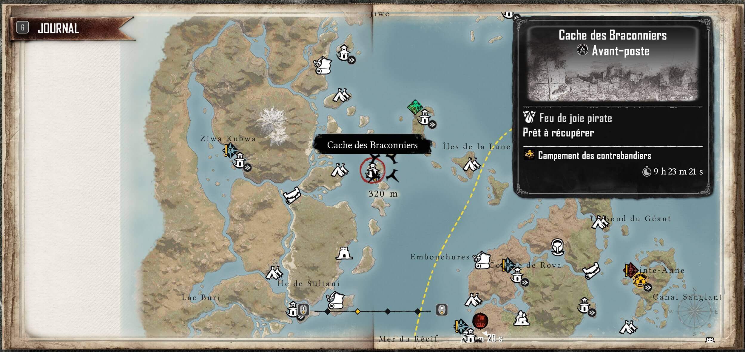 treasure map location