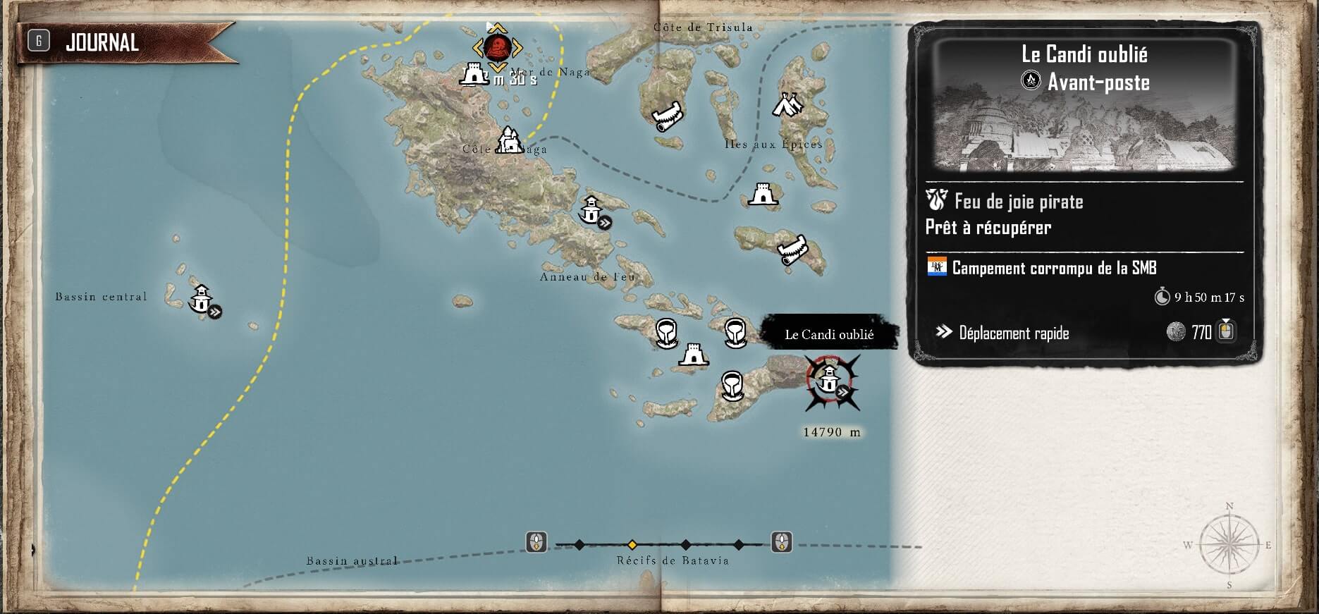 treasure map location