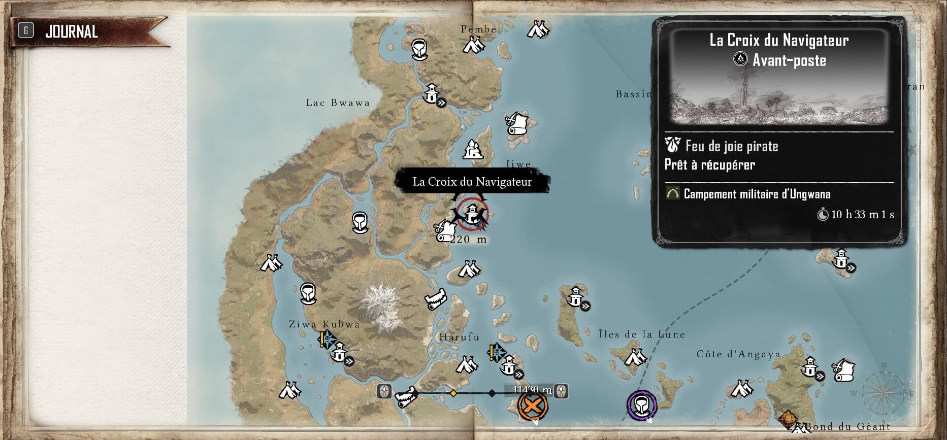 treasure map location