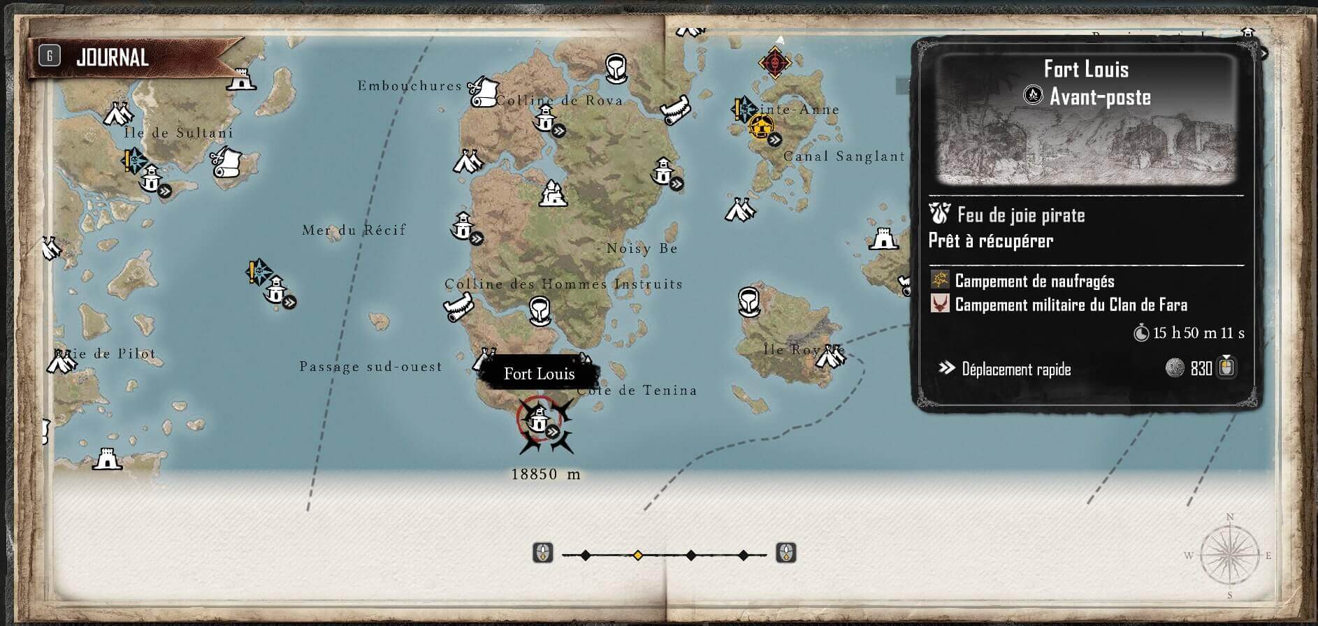 treasure map location