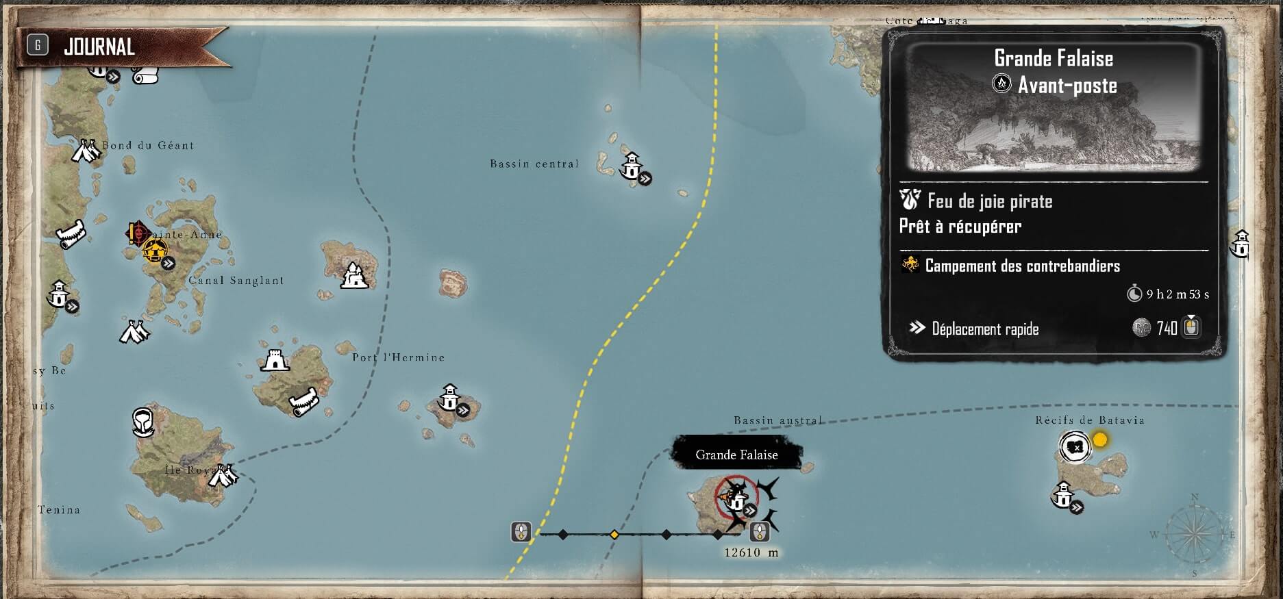 treasure map location