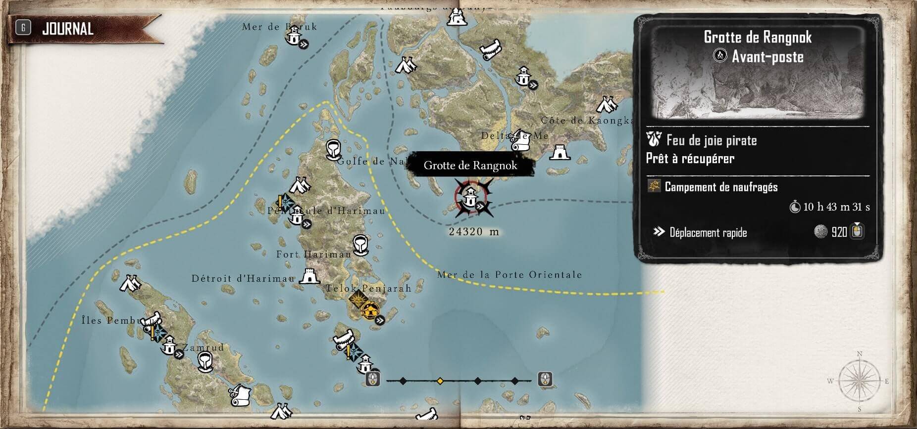 treasure map location