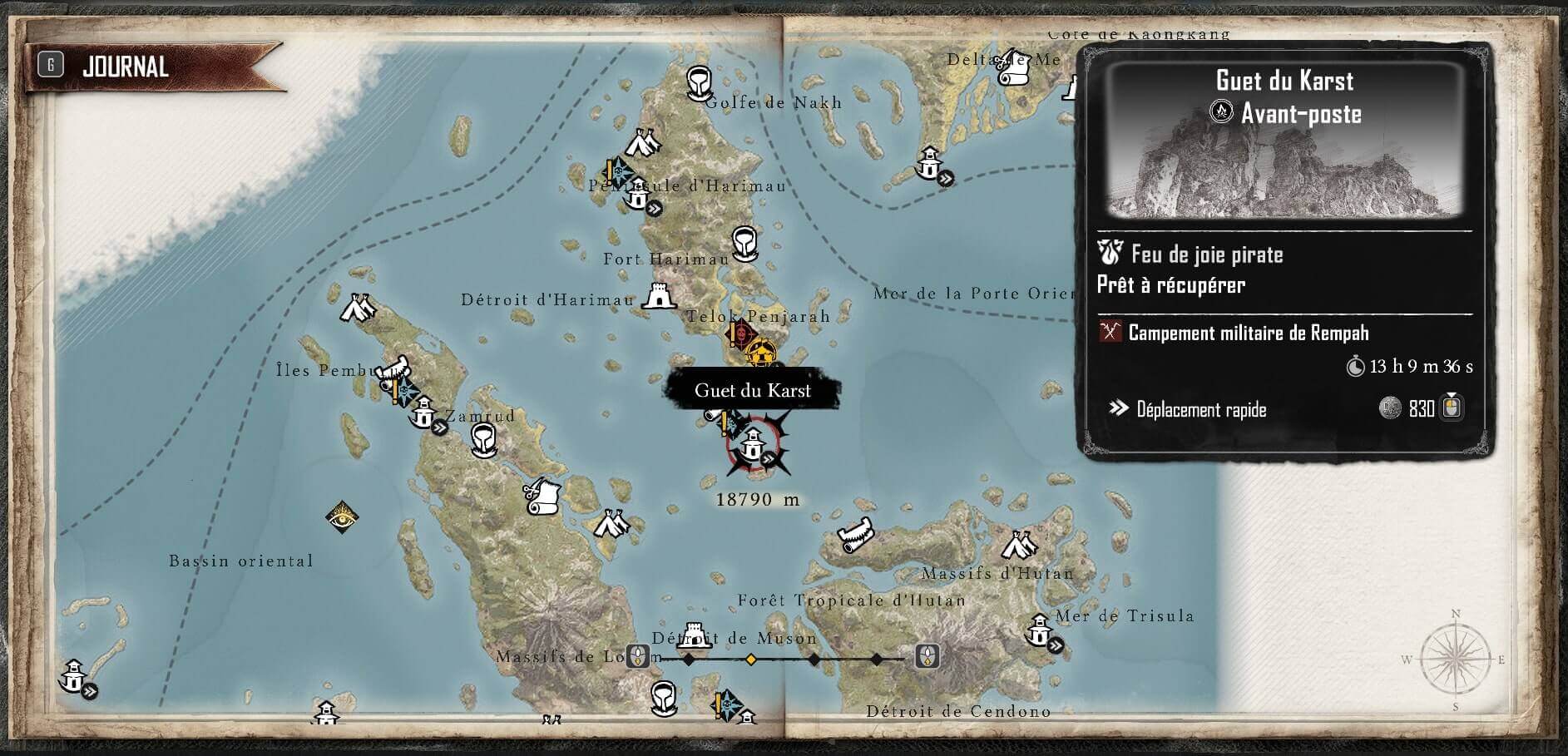 treasure map location