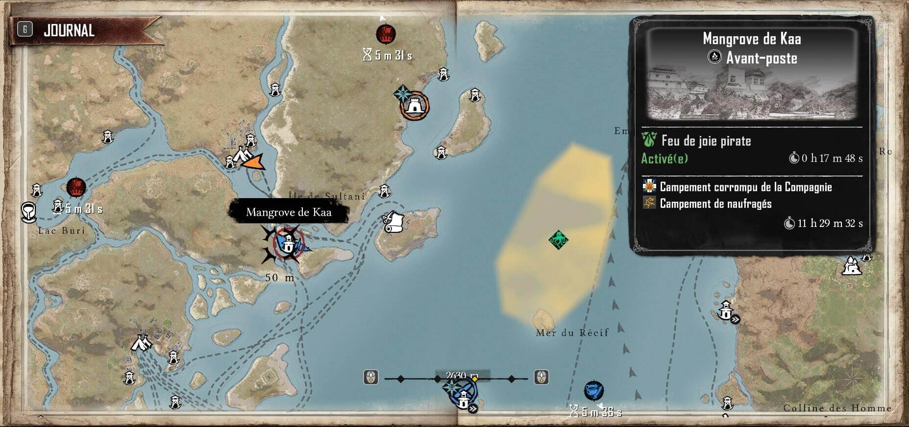 treasure map location