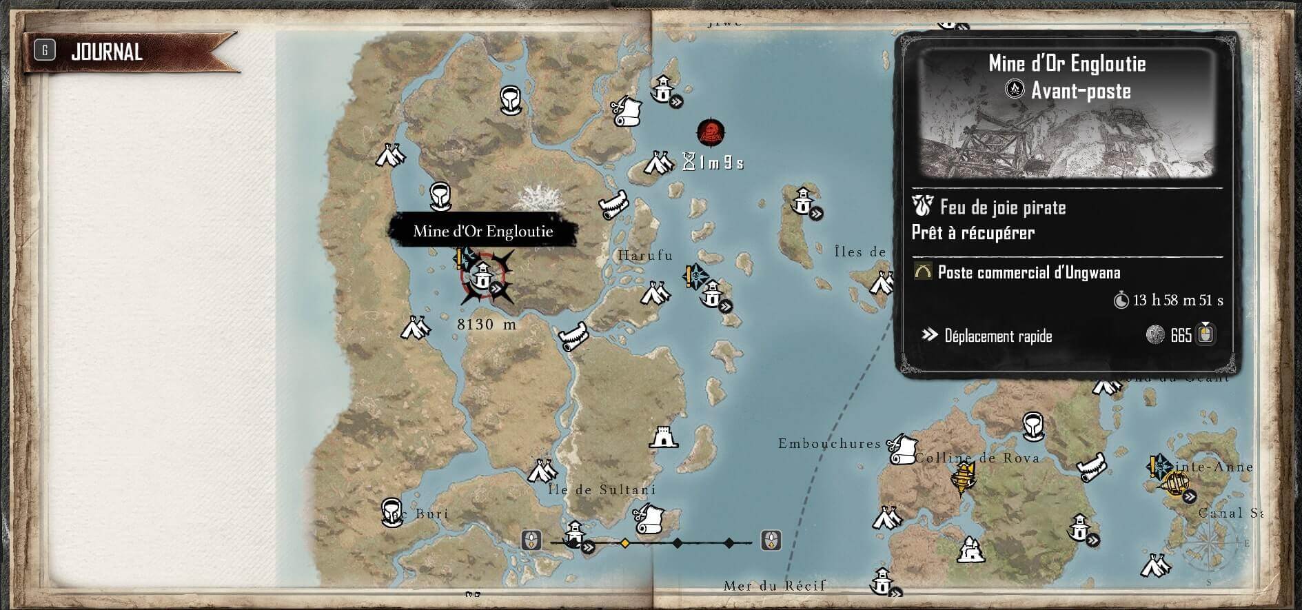 treasure map location