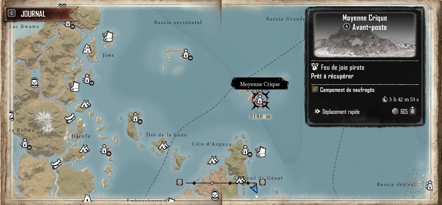 treasure map location