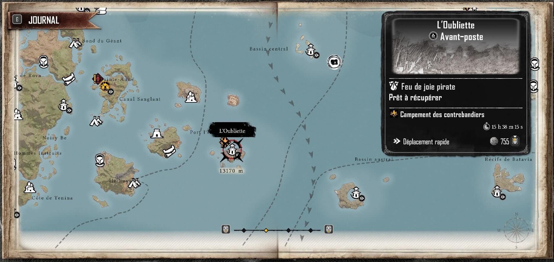 treasure map location