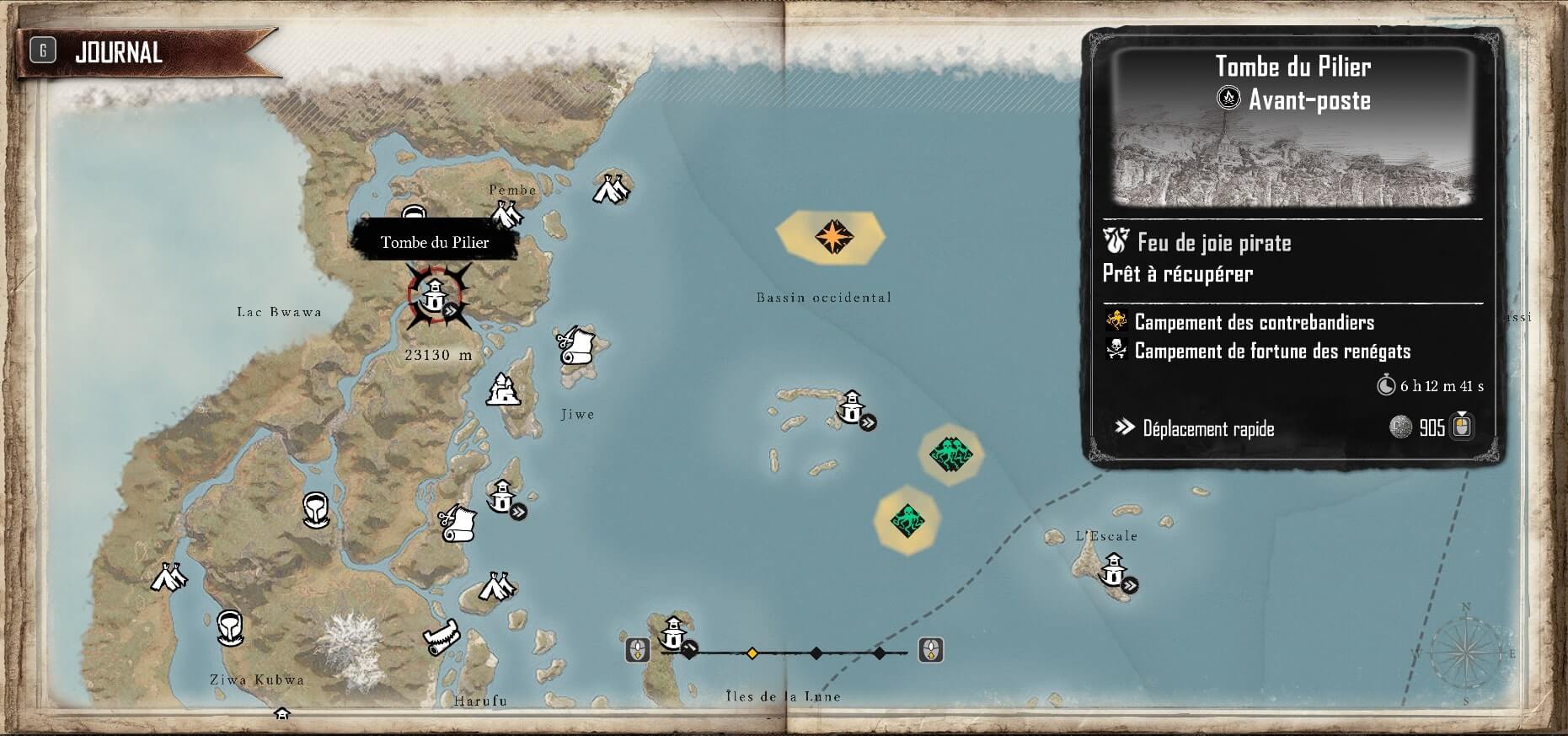 treasure map location